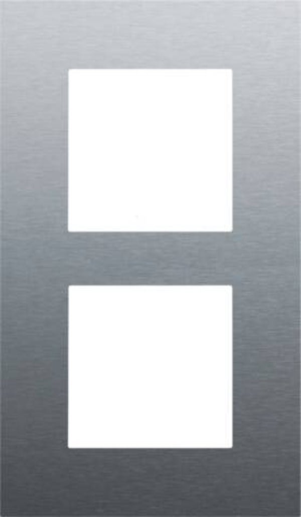 Niko Tweevoudige verticale afdekplaat, kleur Pure alu steel grey Niko 220-76200