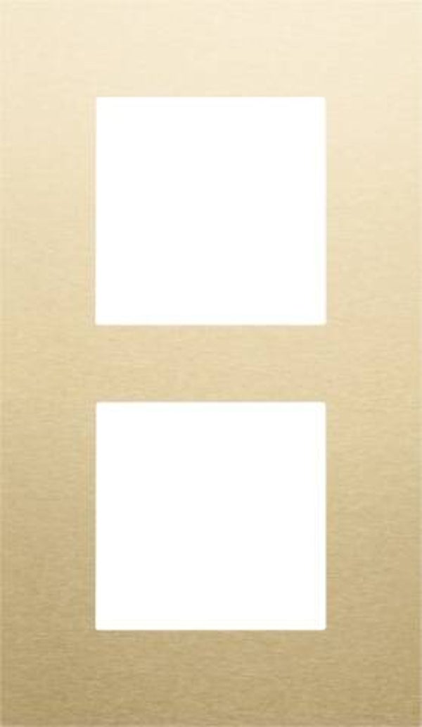 Niko Tweevoudige verticale afdekplaat, kleur Pure alu gold Niko 221-76200