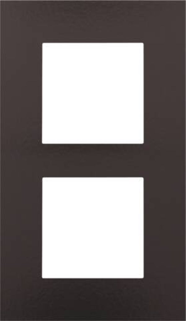 Niko Tweevoudige verticale afdekplaat, kleur Pure Bakelite chocolate Niko 201-76200