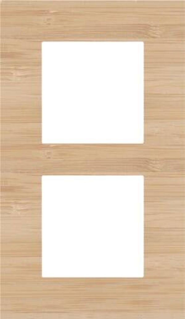 Niko Tweevoudige verticale afdekplaat, kleur Pure bamboo Niko 156-76200