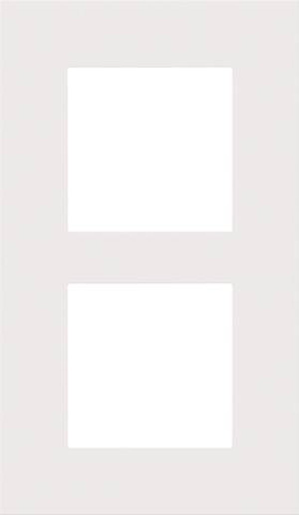 Niko Tweevoudige verticale afdekplaat, kleur Pure white steel Niko 154-76200