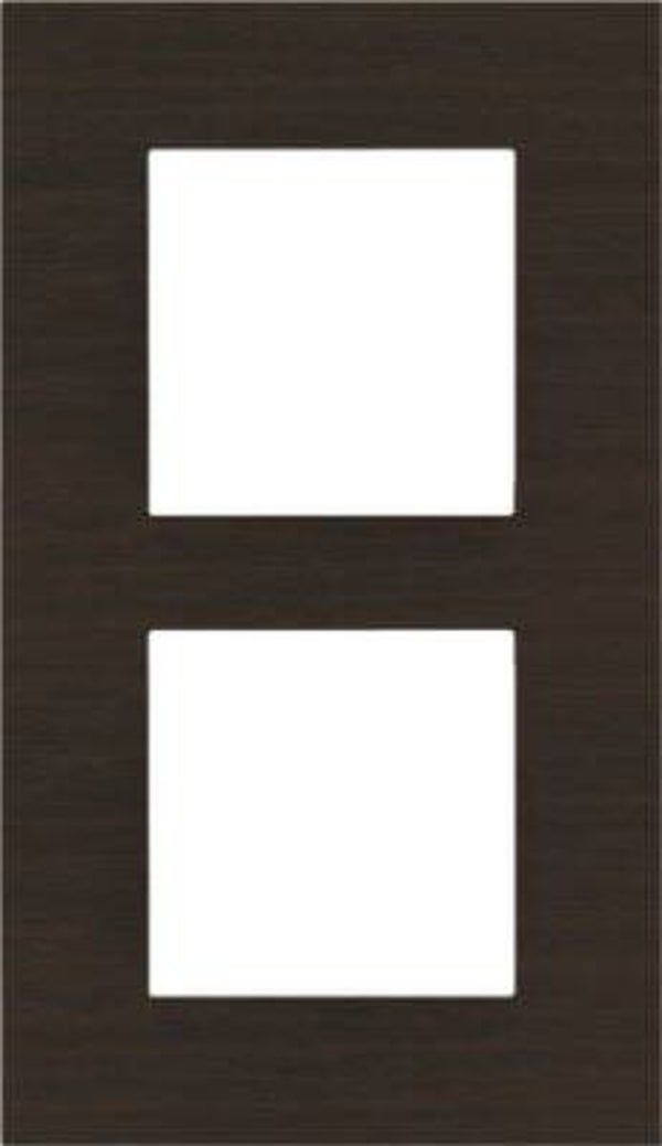 Niko Tweevoudige verticale afdekplaat, Pure Dark Bamboo on Gold 257-76200