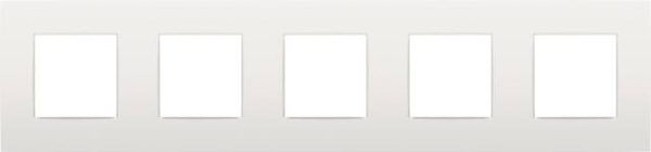 Niko Vijfvoudige horizontale afdekplaat, kleur Intense white Niko Vijfvoudige horizontale afdekplaat, kleur Intense white (Niko 120-76005)