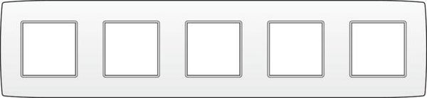 Niko Vijfvoudige horizontale afdekplaat, kleur Original white Niko 101-76005