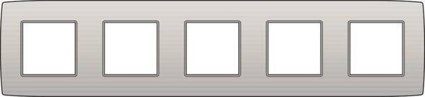 Niko Vijfvoudige horizontale afdekplaat, kleur Original light grey Niko 102-76005