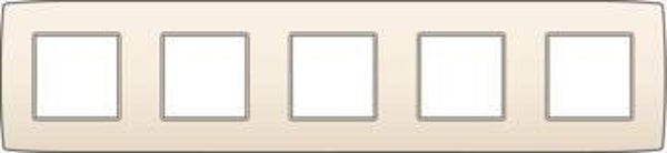 Niko Vijfvoudige horizontale afdekplaat, kleur Original cream Niko 100-76005
