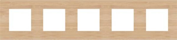 Niko Vijfvoudige horizontale afdekplaat, kleur Pure bamboo Niko 156-76005