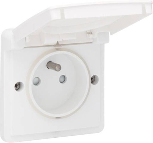 Niko Waterbestendig stopcontact wit 701-36600