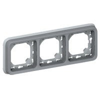 Legrand Plexo Inbouwkader- 3 horizontale mechanismen 69687