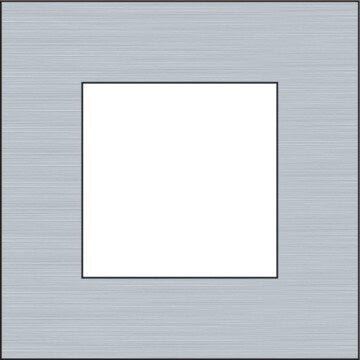 Niko Enkele afdekplaat, kleur Pure alu grey Niko 155-76100