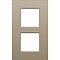 Niko Tweevoudige verticale afdekplaat, kleur Intense bronze Niko 123-76200