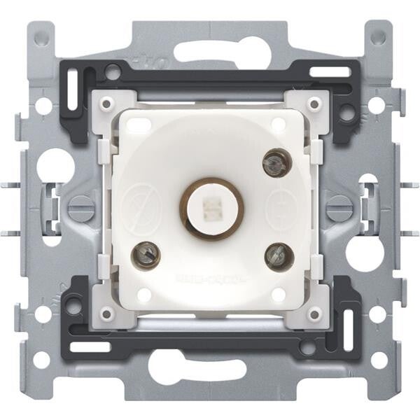 Niko Drukknop 6A met E-10 lamp met amberkleurige led 170-04000