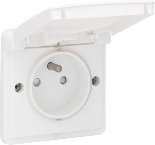 Niko Waterbestendig stopcontact wit 701-36600