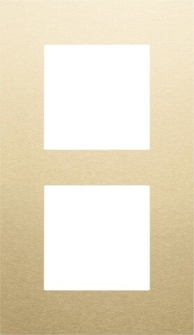 Niko Tweevoudige verticale afdekplaat, kleur Pure alu gold Niko 221-76200