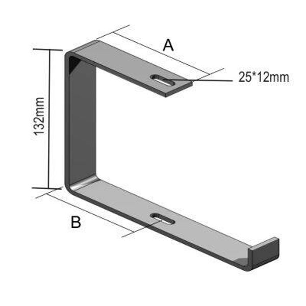 Ophangbeugel kabelbaan OBZ130x75mm OBZ130.075
