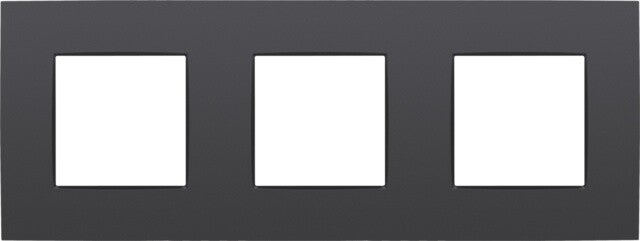 Niko Drievoudige horizontale afdekplaat, kleur Intense anthracite Niko 122-76700