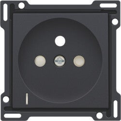 Niko afwerkingsset met spanningsaanduiding, antraciet - 122-66607