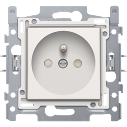 Niko STANDAARD stopcontact Wit 28,5 mm Niko 101-66600