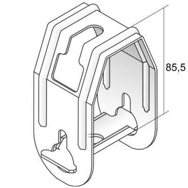 Plafondbeugel voor ophanging kabelbaan VERPBR