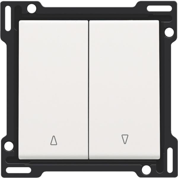 Niko Toets voor rolluikdrukknop elektrisch gescheiden white steel 154-65914