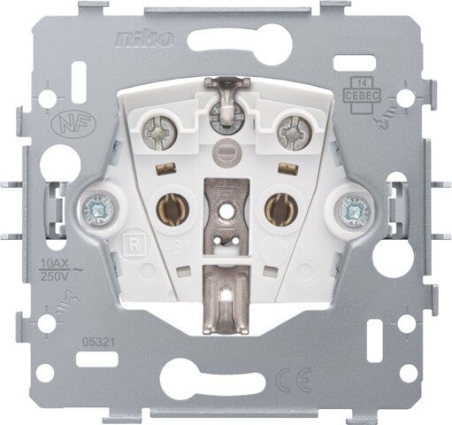 Niko Stopcontact met randaarde NL 28.5mm  170-34100
