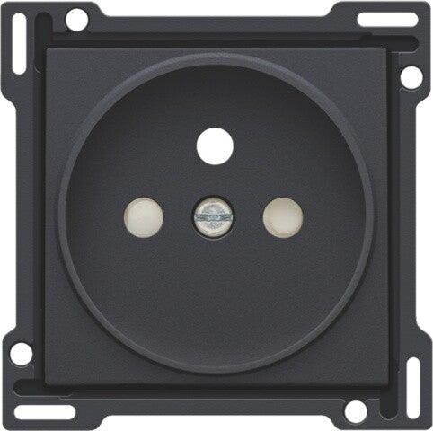 Niko afwerkingsset stopcontact Antraciet 21mm 122-66101