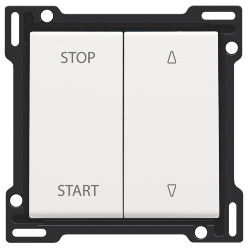 Niko Toets voor rolluikschakelaar 10A 250V AC white steel 154-65905