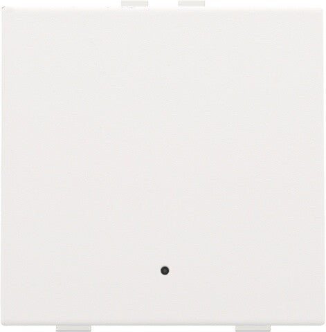 Niko Enkelvoudige drukknop met led Intense White steel 154-52001