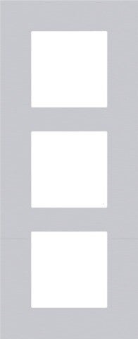 Niko Drievoudige verticale afdekplaat, kleur Pure alu grey Niko 155-76300