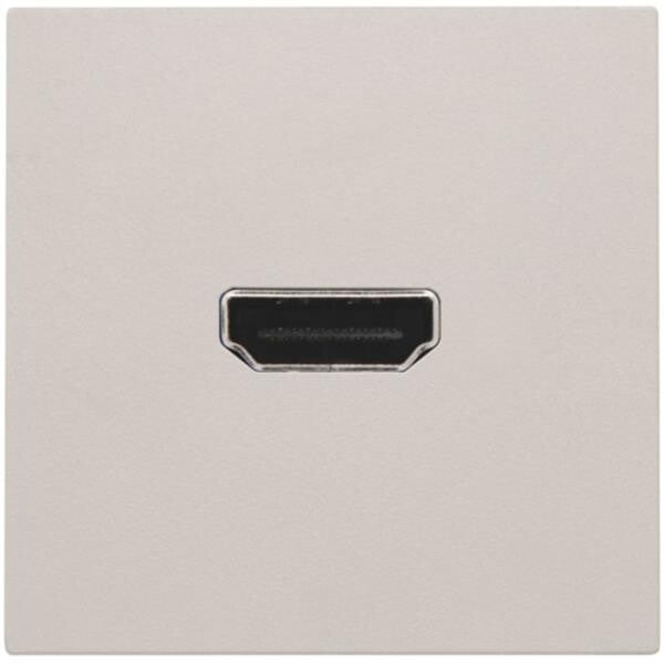 NIKO Afwerkingsset met HDMI-naar-schroefaansluiting lichtgrijs 102-69416