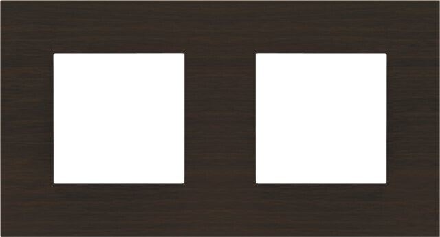 Niko Tweevoudige horizontale afdekplaat, Pure Dark Bamboo on Gold  257-76800