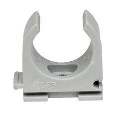 Veerklem 16mm grijs - 100stuks  gsv211
