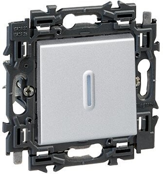 Legrand Valena Next wisselschakelaar verlicht 10AX Set Alu klauwen - 741641