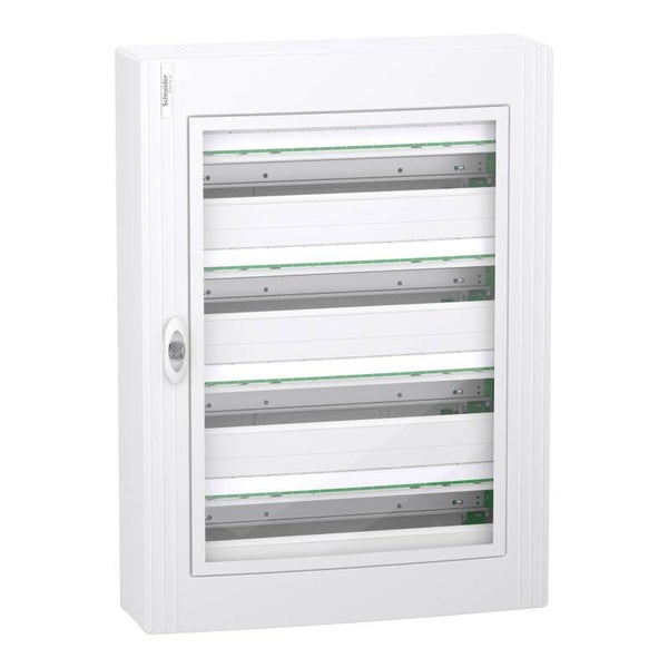 Schneider PrismaSeT XS - opbouw - 4 rijen - 24M - transparante deur - wit  LVSXM424