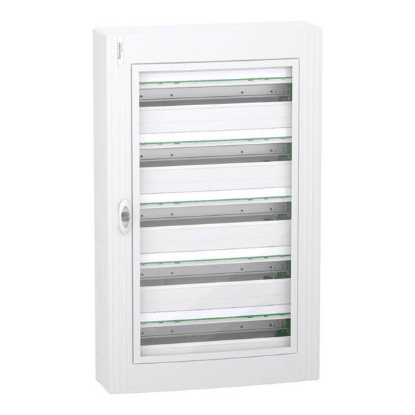Schneider PrismaSeT XS - opbouw - 5 rijen - 24M - transparante deur - wit LVSXM524