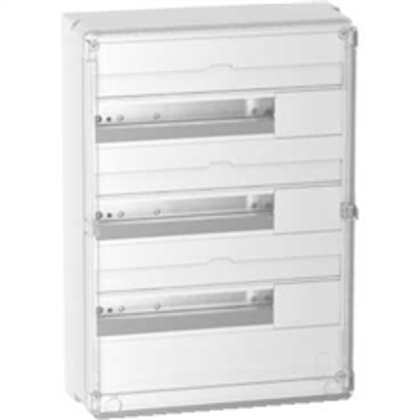 Schneider Resi9 kast 18 mod 3 rijen+doorzichtige deur - R9H18603T