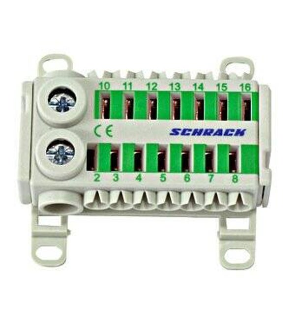 Schrack Easy Connection Box groen 2x25mm²+ 14x4mm²  IK021079
