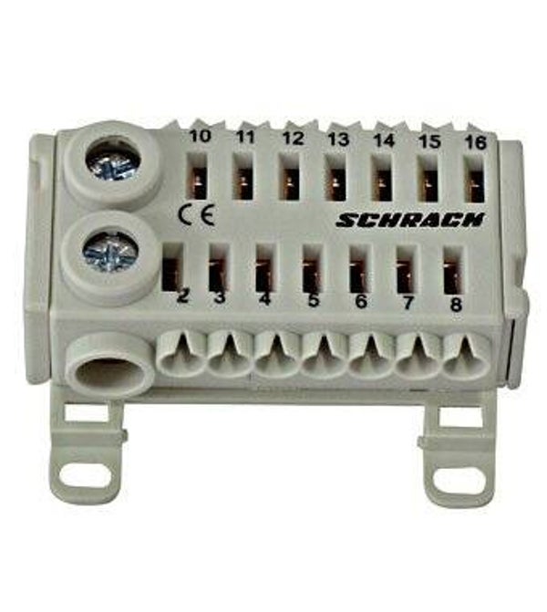 Schrack Easy Connection Box zwart/ wit 2x25mm²+ 14x4mm² IK021081