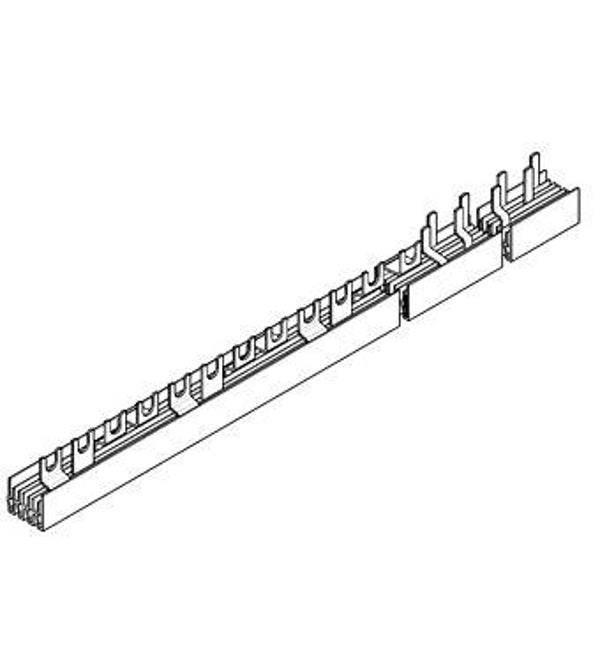 Schrack Kamgeleider 4P 10mm² 4x4P/ 12x1P+N 28MOD SCH_BS990163