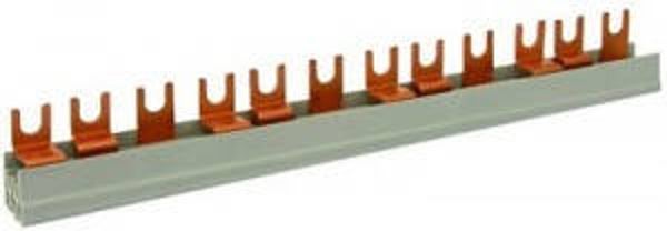 Schrack Kamgeleider/aansluitrail 2 polig met vorken 56 modules - 16mm  BS900112