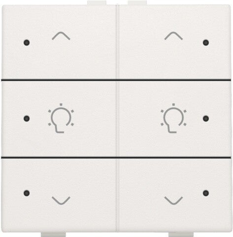Niko Dubbele dimbediening met led White 101-52046
