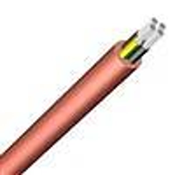 Silicone kabel +180°C 500V LS0H roodbruin 5G4mm², verkocht per meter SIHF5G4M