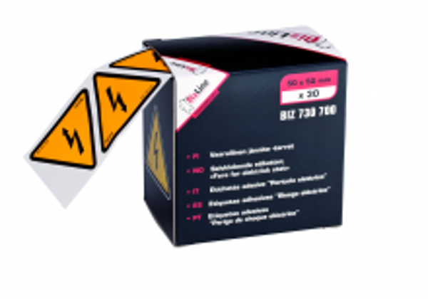 Sticker met Bliksem 30 stuks 50X50 BIZ_730700