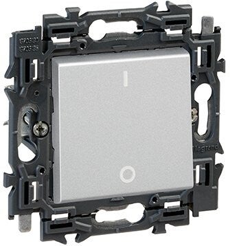 Legrand Valena Next tweepolige schakelaar 16AX Set Alu klauwen - 741643