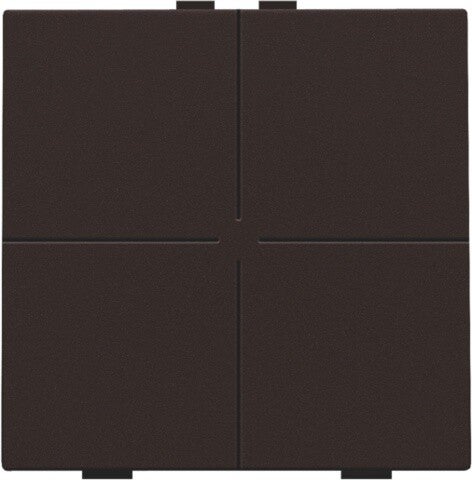 Niko Viervoudige drukknop Dark brown 124-51004