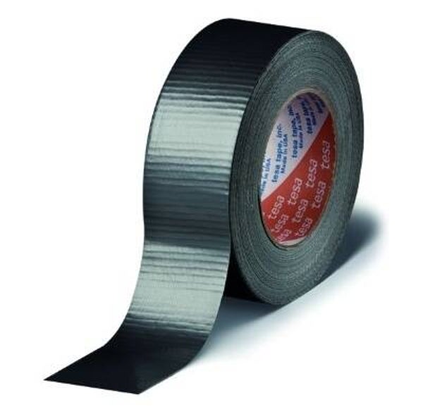 Tesa Kleefband, Duct Tape zwart 48x50m - 4662  TSA_046620019401