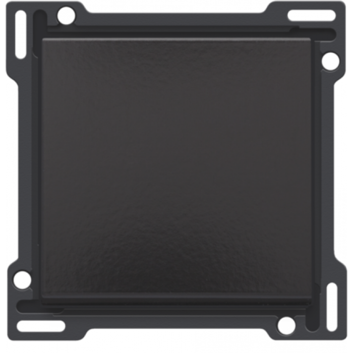 Niko Toets enkelvoudig voor schakelaar of drukknop, Pure Bakelite piano black 200-61105