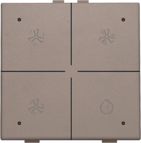 Niko Ventilatiebediening met led Greige 104-52054