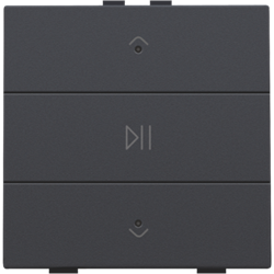 Niko Enkelvoudige audiobediening Niko Home Control Antraciet- 122-52073