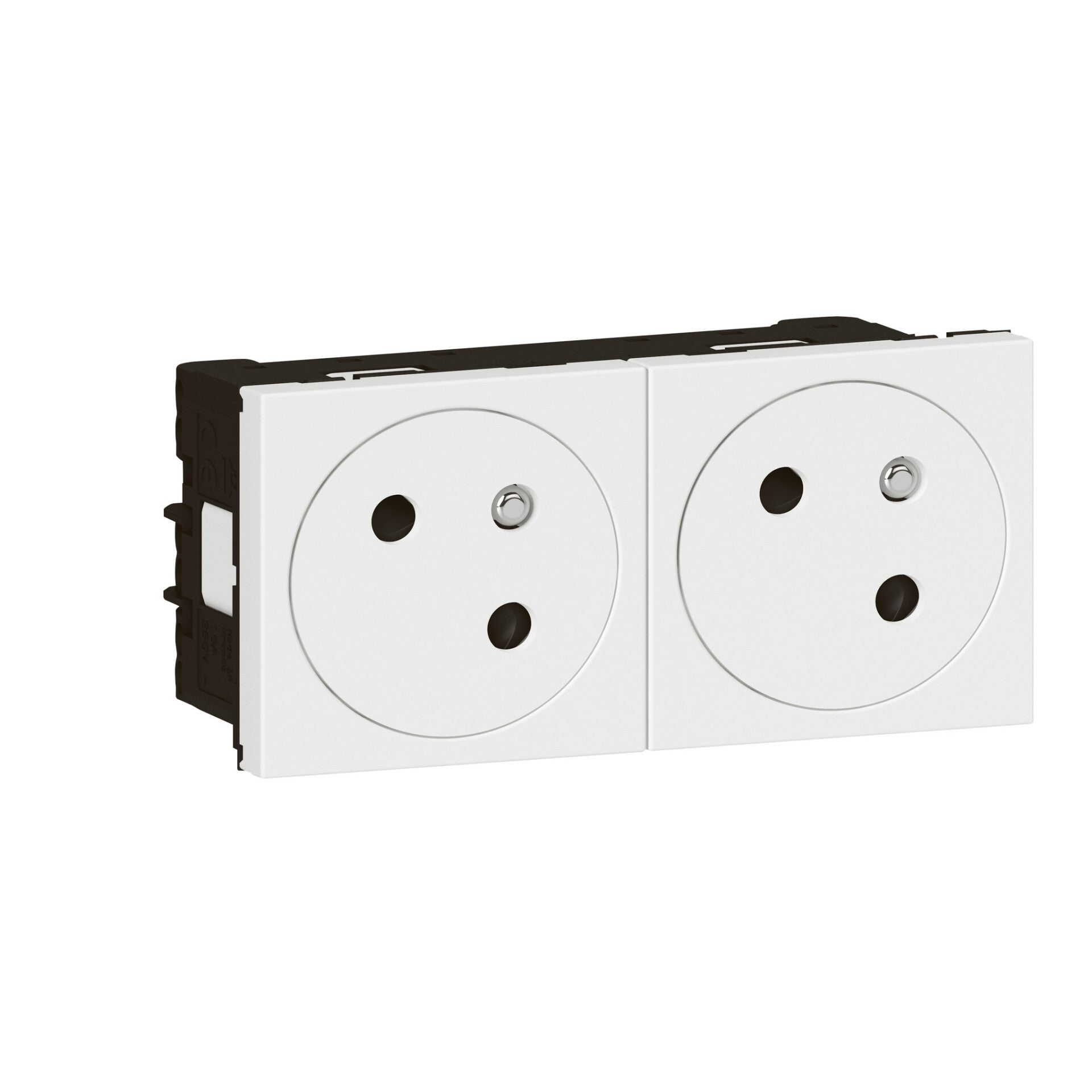 Legrand Mosaic stopcontact tweevoudig wit 077142L